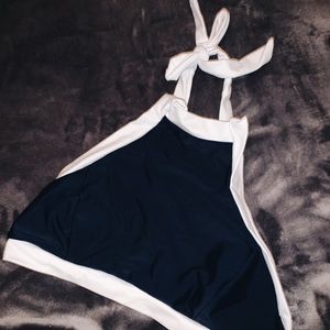 Halter swim top